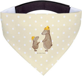 Produktbild von Mr. & Mrs. Panda Hundehalstuch Bären mit Hut - Gelb Pastell