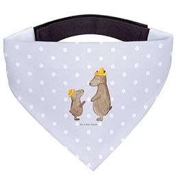 Mr. & Mrs. Panda Hundehalstuch Bären mit Hut - Grau Pastell – Bild 1 von 7