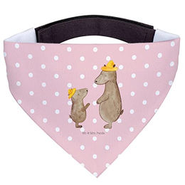 Mr. & Mrs. Panda Hundehalstuch Bären mit Hut - Rot Pastell – Bild 1 von 7