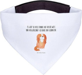 Produktbild von Mr. & Mrs. Panda Hundehalstuch Cavalier King Charles Spaniel Weiß