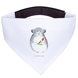 Mr. & Mrs. Panda Hundehalstuch Chinchilla Blume Weiß – Bild 1 von 5