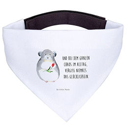 Mr. & Mrs. Panda Hundehalstuch Chinchilla Blume Weiß – Bild 1 von 6
