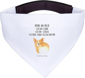 Produktbild von Mr. & Mrs. Panda Hundehalstuch Corgi Po Weiß S Polyester