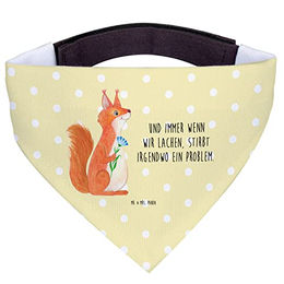 Mr. & Mrs. Panda Hundehalstuch Eichhörnchen Blume Gelb Pastell – Bild 1 von 7