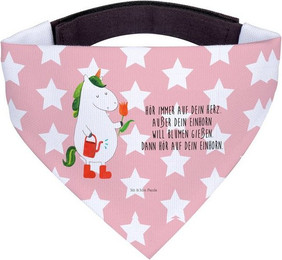 Produktbild von Mr. & Mrs. Panda Hundehalstuch Einhorn Gärtner - Rot Pastell