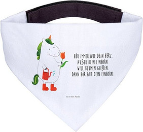 Produktbild von Mr. & Mrs. Panda Hundehalstuch Einhorn Gärtner Weiß