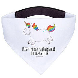 Mr. & Mrs. Panda Hundehalstuch Einhorn Happy - Weiß – Bild 1 von 5