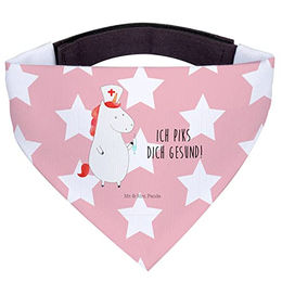 Mr. & Mrs. Panda Hundehalstuch Einhorn Krankenschwester Rot Pastell – Bild 1 von 7