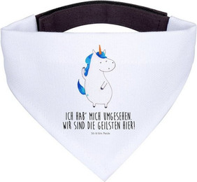 Produktbild von Mr. & Mrs. Panda Hundehalstuch Einhorn Mann - Weiß