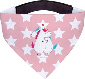 Produktbild von Mr. & Mrs. Panda Hundehalstuch Einhorn Mitteilung Rot Pastell