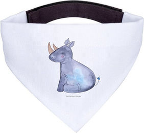 Produktbild von Mr. & Mrs. Panda Hundehalstuch Einhorn Nashorn Weiß