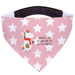 Mr. & Mrs. Panda Hundehalstuch Einhorn Pilz - Rot Pastell – Bild 1 von 6