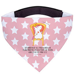 Mr. & Mrs. Panda Hundehalstuch Einhorn Prinzessin - Rot Pastell – Bild 1 von 5