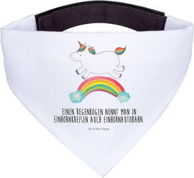 Produktbild von Mr. & Mrs. Panda Hundehalstuch Einhorn Regenbogen Weiß