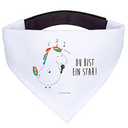 Mr. & Mrs. Panda Hundehalstuch Einhorn Sänger Weiß – Bild 1 von 7
