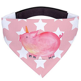 Mr. & Mrs. Panda Hundehalstuch Einhorn Schwein Rot Pastell – Bild 1 von 6