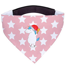 Mr. & Mrs. Panda Hundehalstuch Einhorn Weihnachtsmann - Rot Pastell – Bild 1 von 6