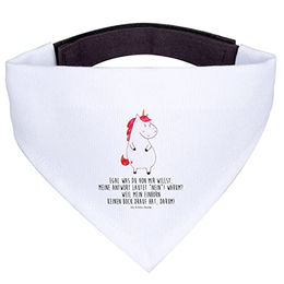 Mr. & Mrs. Panda Hundehalstuch Einhorn Wut Weiß – Bild 1 von 6