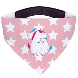 Mr. & Mrs. Panda Hundehalstuch Einhörner Umarmen Rot Pastell – Bild 1 von 4