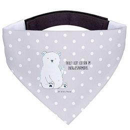 Mr. & Mrs. Panda Hundehalstuch Eisbär Faul Grau Pastell – Bild 1 von 6