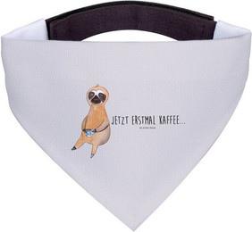 Produktbild von Mr. & Mrs. Panda Hundehalstuch Faultier Kaffee Grau Pastell