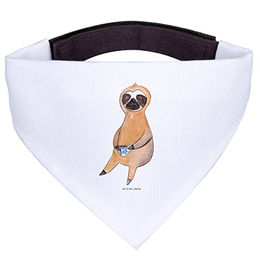 Mr. & Mrs. Panda Hundehalstuch Faultier Kaffee Weiß – Bild 1 von 6