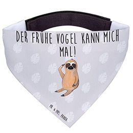 Mr. & Mrs. Panda Hundehalstuch Faultier Vogel Grau Pastell – Bild 1 von 7
