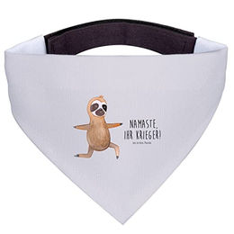 Mr. & Mrs. Panda Hundehalstuch Faultier Yoga Grau Pastell – Bild 1 von 7
