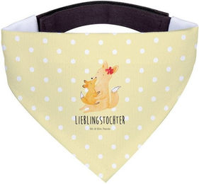 Produktbild von Mr. & Mrs. Panda Hundehalstuch Fuchs Mama - Gelb Pastell