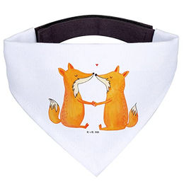 Mr. & Mrs. Panda Hundehalstuch Füchse Liebe Weiß – Bild 1 von 5