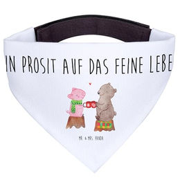 Mr. & Mrs. Panda Hundehalstuch Glühschwein Sause Weiß – Bild 1 von 6