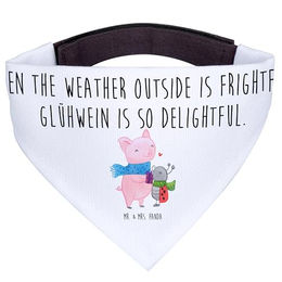 Mr. & Mrs. Panda Hundehalstuch Glühschwein Smörle - Weiß – Bild 1 von 7