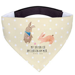 Mr. & Mrs. Panda Hundehalstuch Hasen Muschel Gelb Pastell – Bild 1 von 8