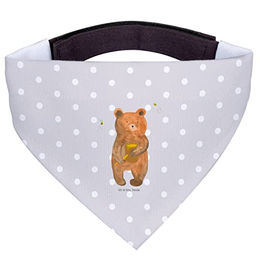 Mr. & Mrs. Panda Hundehalstuch Honigbär - Grau Pastell – Bild 1 von 4