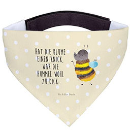 Mr. & Mrs. Panda Hundehalstuch Hummel flauschig - Gelb Pastell – Bild 1 von 8