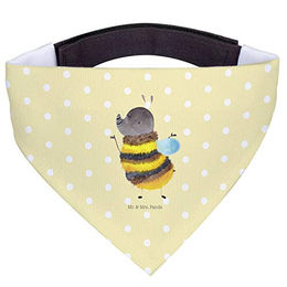Mr. & Mrs. Panda Hundehalstuch Hummel flauschig - Gelb Pastell – Bild 1 von 7