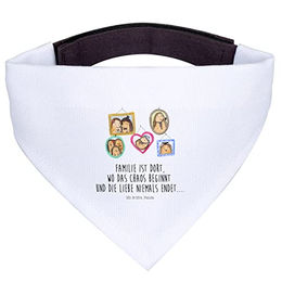 Mr. & Mrs. Panda Hundehalstuch Igel Familie Weiß – Bild 1 von 7