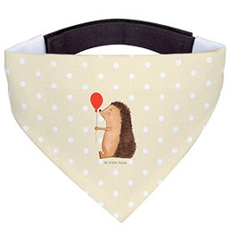 Mr. & Mrs. Panda Hundehalstuch Igel Luftballon Gelb Pastell – Bild 1 von 7