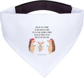 Produktbild von Mr. & Mrs. Panda Hundehalstuch Igel Seilhüpfen Weiß klein