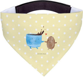 Produktbild von Mr. & Mrs. Panda Hundehalstuch Kaffee Bohne - Gelb Pastell