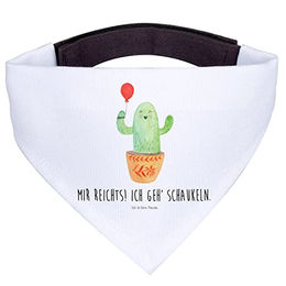 Mr. & Mrs. Panda Hundehalstuch Kaktus Luftballon Weiß – Bild 1 von 6