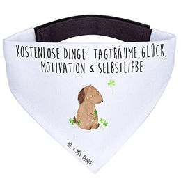 Mr. & Mrs. Panda Hundehalstuch Kleeblatt Weiß – Bild 1 von 5