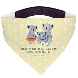 Mr. & Mrs. Panda Hundehalstuch Koala Familie Gelb Pastell – Bild 1 von 8