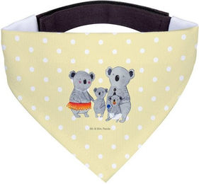 Produktbild von Mr. & Mrs. Panda Hundehalstuch Koala Familie Gelb Pastell