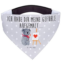 Mr. & Mrs. Panda Hundehalstuch Koala Künstler Grau Pastell – Bild 1 von 7