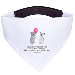 Mr. & Mrs. Panda Hundehalstuch Koala Luftballon Weiß klein – Bild 1 von 7