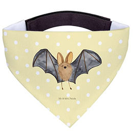 Mr. & Mrs. Panda Hundehalstuch L Fledermaus Flügel Gelb Pastell – Bild 1 von 5