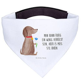 Mr. & Mrs. Panda Hundehalstuch L Hund Blume Weiß – Bild 1 von 8