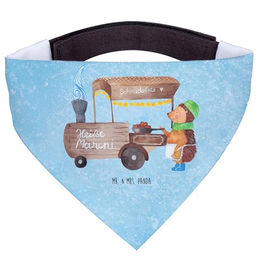 Mr. & Mrs. Panda Hundehalstuch L Igel Maronen Eisblau – Bild 1 von 5