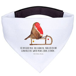 Mr. & Mrs. Panda Hundehalstuch L Rotkehlchen Schlitten – Bild 1 von 7